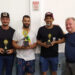 Participantes recebem premiação do Torneio de Snooker
