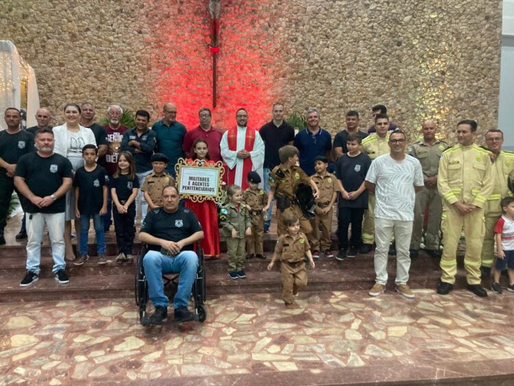 Agentes de segurança participam da Novena de São Sebastião em Paranavaí