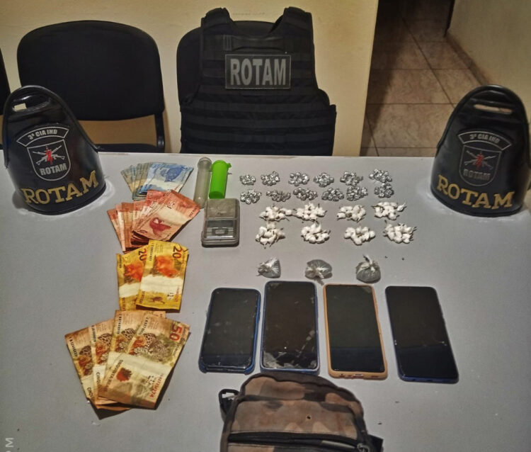 Polícia Militar apreende grande quantidade de drogas em Marilena