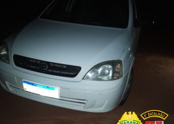Polícia Militar recupera carro roubado em Amaporã