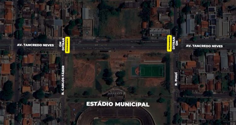 Trecho da Avenida Tancredo Neves será fechado para montagem do palco do 1º Festival Suruquá