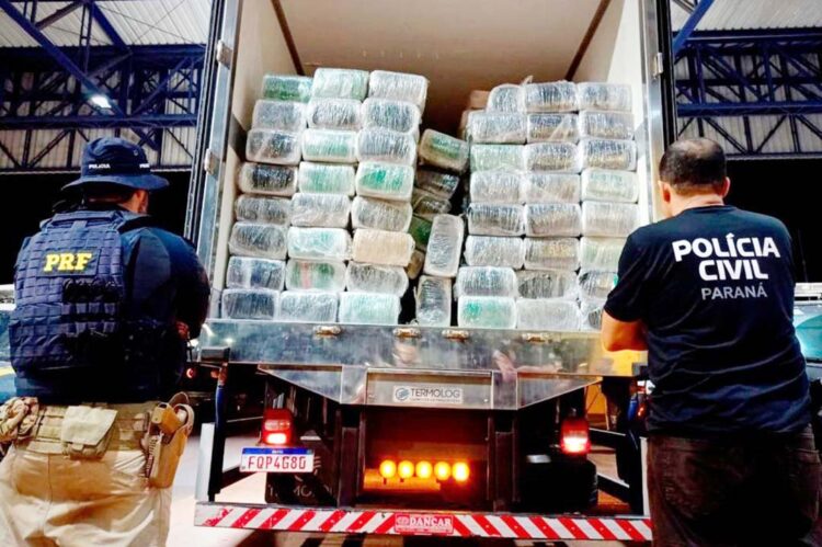 PCPR e PRF apreendem mais de 1,9 tonelada de maconha