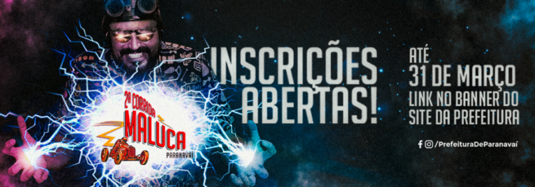 Município vai realizar a 2ª edição da Corrida Maluca