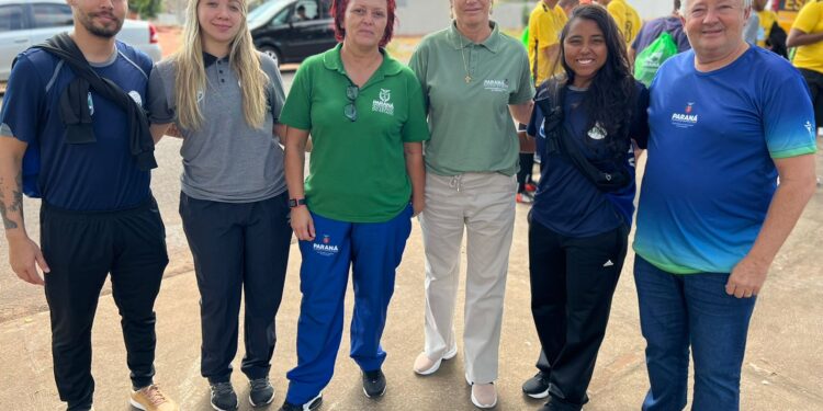 Coordenadora Geral dos Jogos Escolares Marcia Tomadon visita regional de Nova Esperança