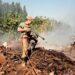Bombeiros combatem incêndio no “Buracão da Vila Operária”