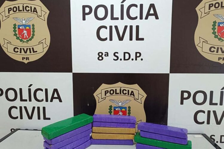 PCPR apreende 550 quilos de maconha e recupera veículo em Santa Cruz do Monte Castelo