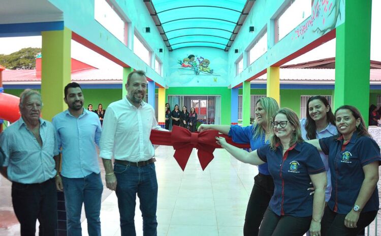 Prefeito de São João do Caiuá reinaugura  creche que atenderá quase 200 alunos