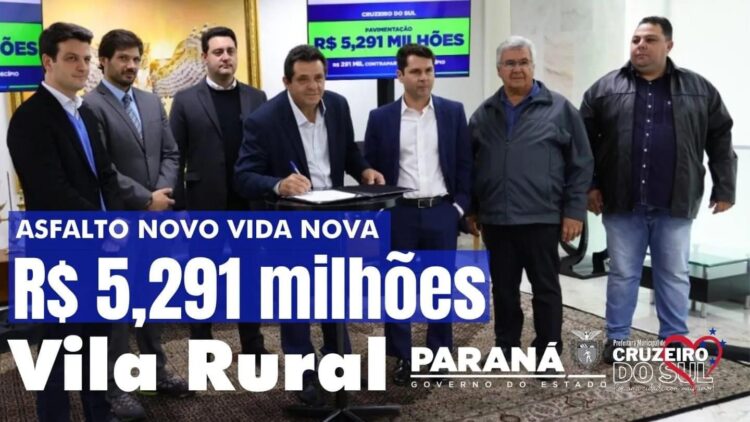 Vila Rural Prefeito Antônio Sarrão será 100% Asfaltada