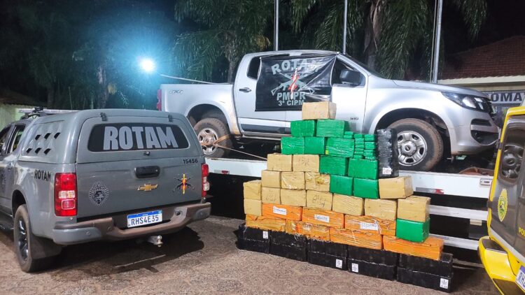 Mais de 700 quilos de maconha são apreendidos em Querência do Norte