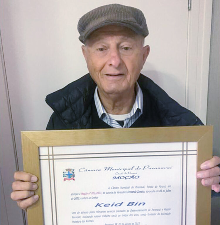 Keid Bin recebe homenagem do Legislativo