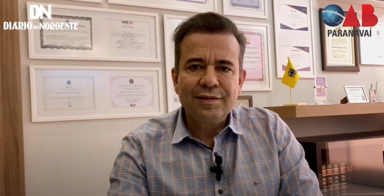 Presidente da OAB Paranavaí, Anderson Donizete, parabeniza advogados