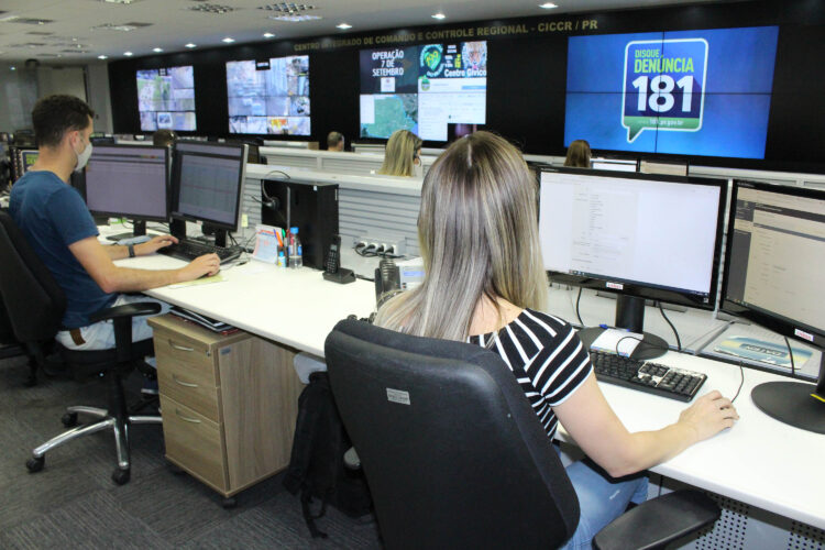 Disque Denúncia 181 do Paraná registrou 24 mil  comunicações de crimes no primeiro semestre