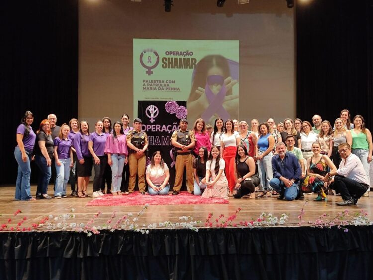 Palestra sobre a patrulha Maria da Penha  conta com a participação de centenas de mulheres