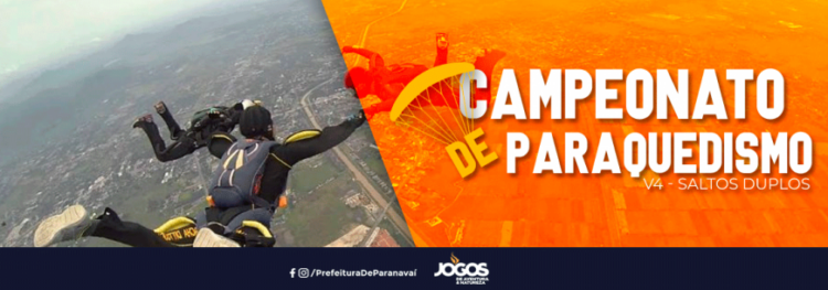 Paranavaí sediará evento de paraquedismo