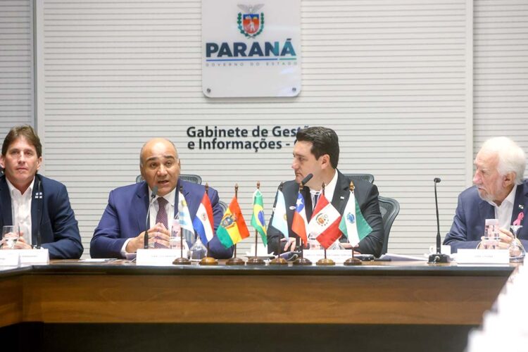 Ratinho Junior é eleito presidente da Zicosur,  grupo de estados e províncias da América do Sul