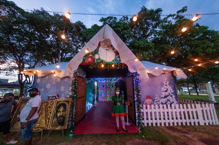 Programação da casinha do Papai Noel  no Parque Ouro Branco, em Paranavaí