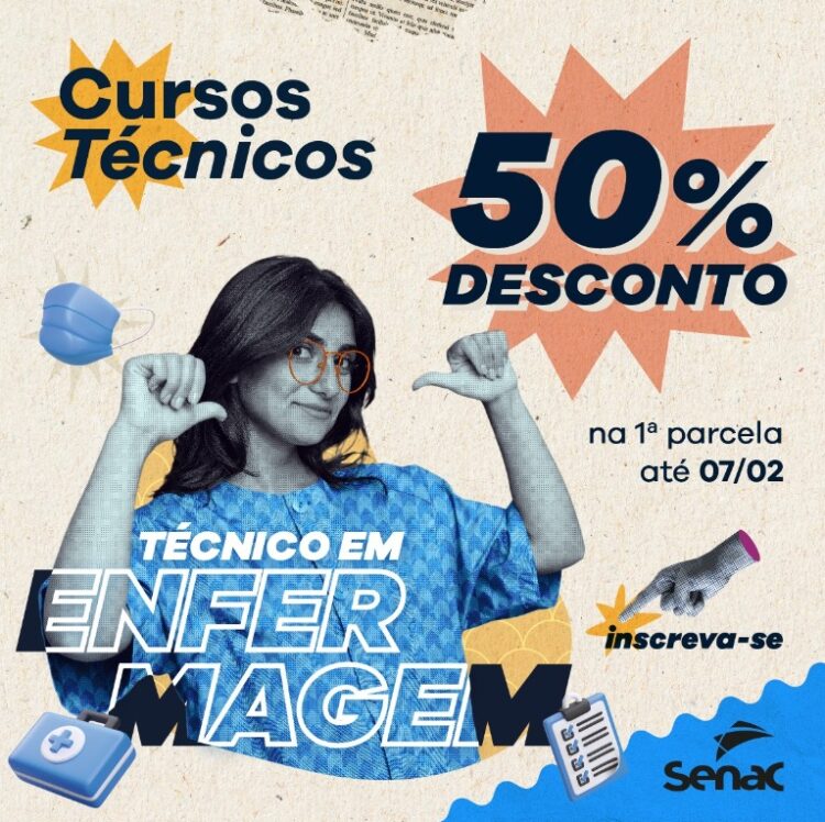 Senac Paraná está com inscrições abertas para cursos técnicos nas modalidades presencial e EAD