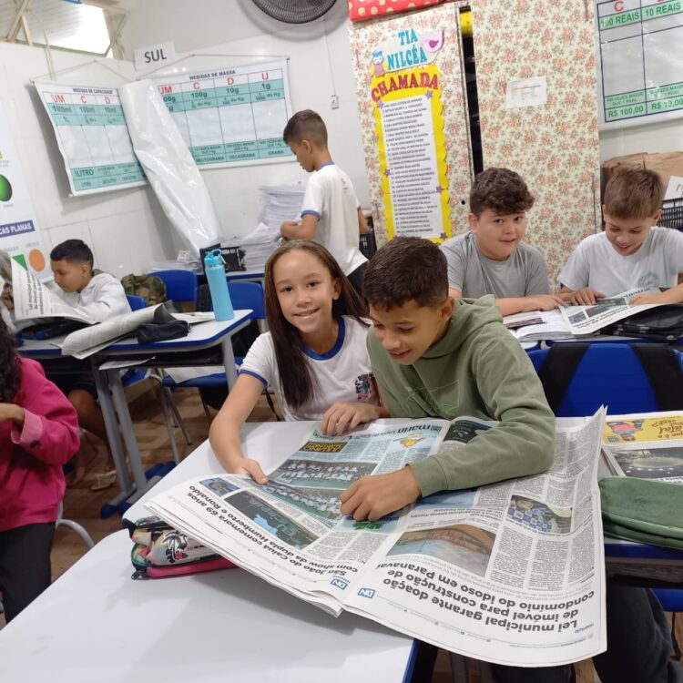 Escola Getúlio Vargas trabalha a escrita e a leitura a partir de matérias do Diário do Noroeste