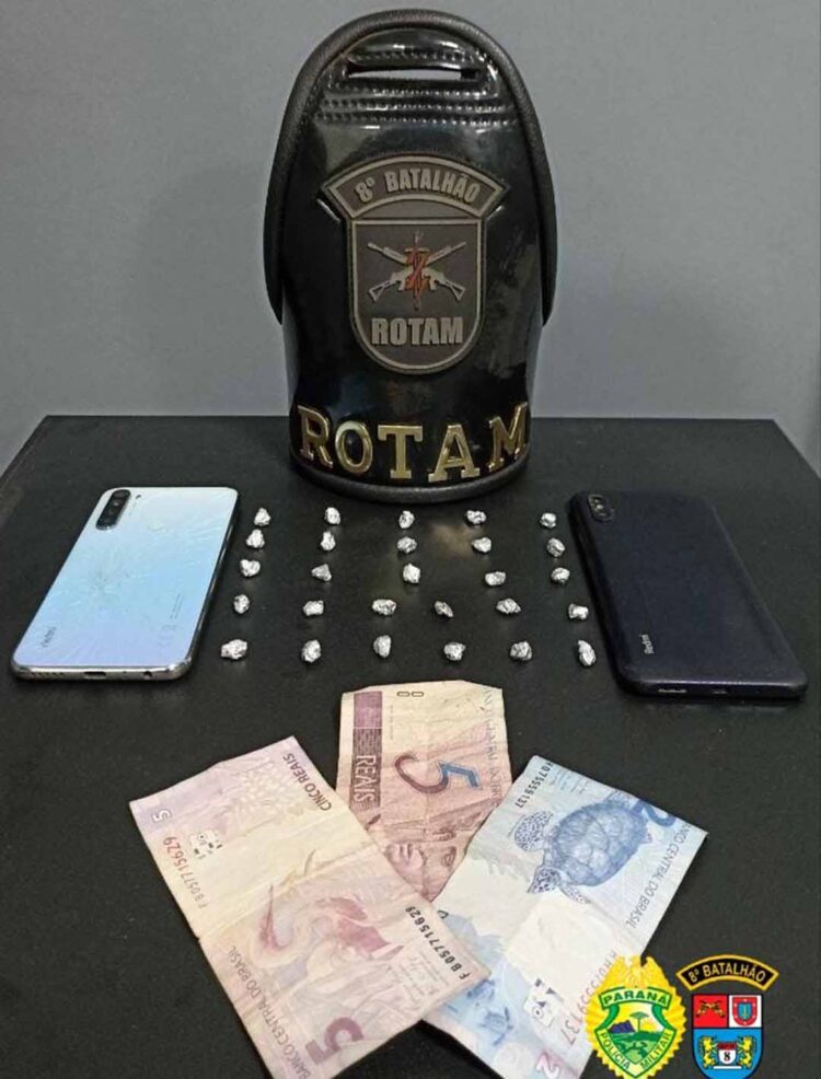 PM prende casal por tráfico de drogas no Centro de Guairaçá