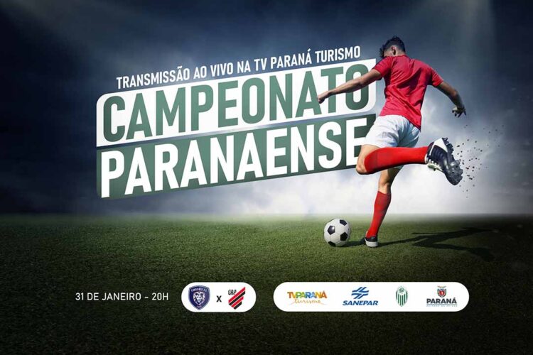TV Paraná Turismo exibe Cianorte e Athletico na quarta; rodada 7 terá nova transmissão