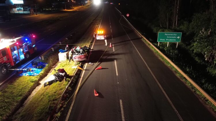 Dois jovens de Paranavaí morrem e outros três ficam gravemente feridos em acidente