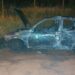 Carro é totalmente destruído por fogo em Querência do Norte
