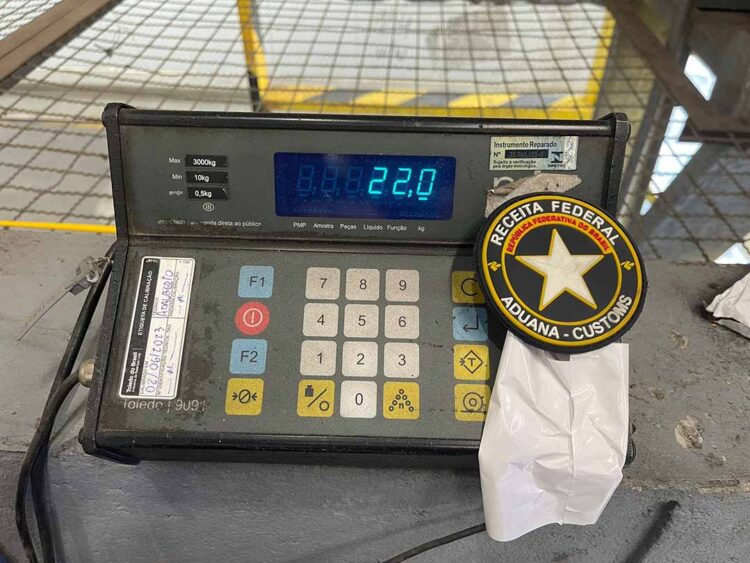 Receita Federal apreende 22 kg de cocaína no Porto