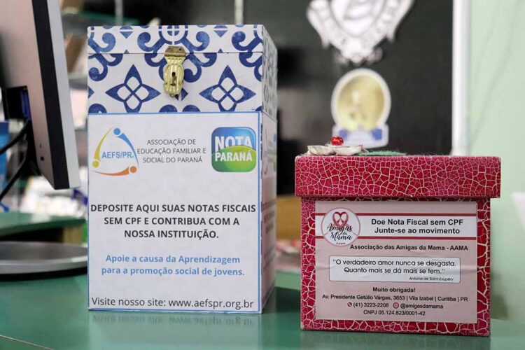 Nota Paraná: doação de notas fiscais fortalece trabalho social das entidades cadastradas