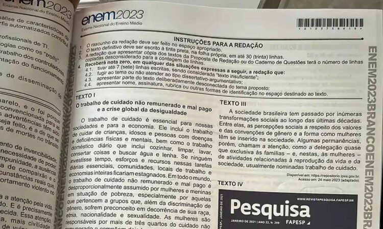 PF investiga vazamento da redação do Enem 2023 em redes sociais