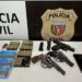 Homem é preso em flagrante portando e vendendo armas de fogo