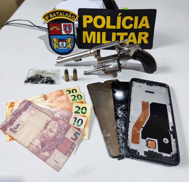 Homem é preso com arma de fogo e munições em Paranacity