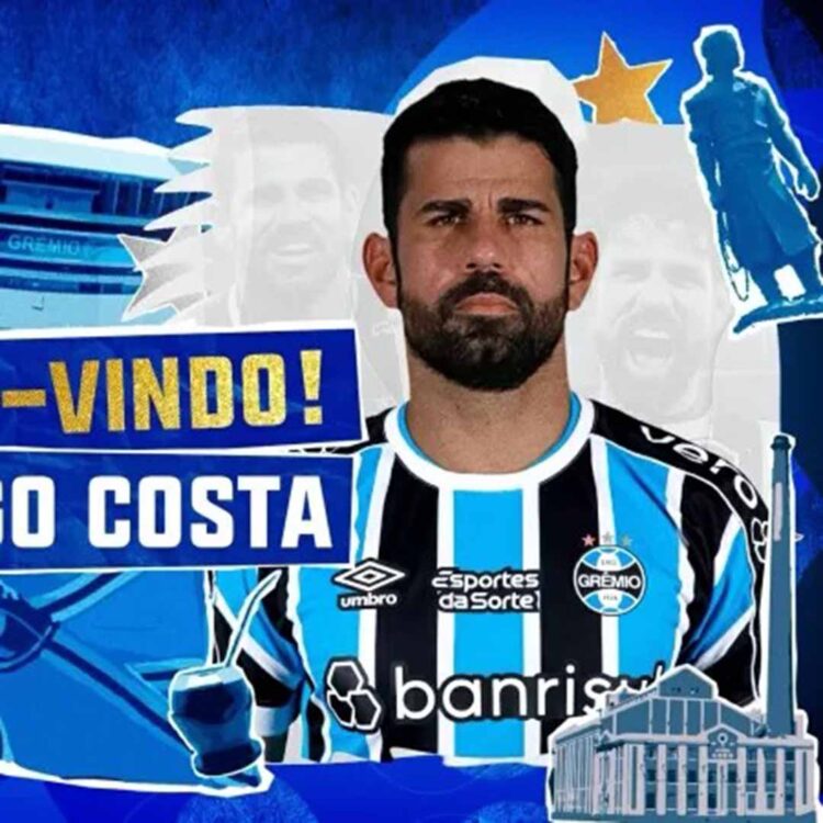 Grêmio anuncia contratação de Diego Costa, que chega para substituir Suárez