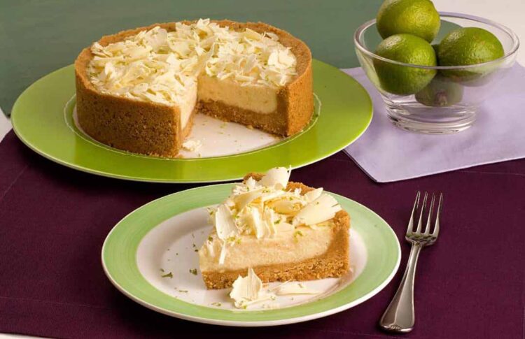 Torta de limão com chocolate branco