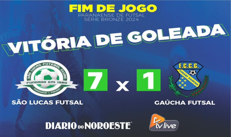 São Lucas aplica goleada de 7 a 1