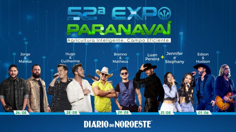 Sociedade Rural anuncia grade de shows da ExpoParanavaí 2024