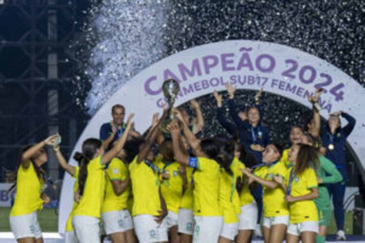 Francine Moreira é campeã do Sul-Americano Sub-17 com a Seleção Brasileira