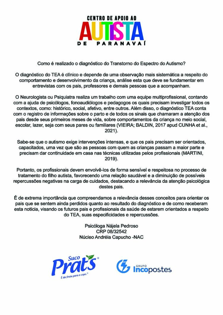 Centro de apoio ao autista de Paranavaí