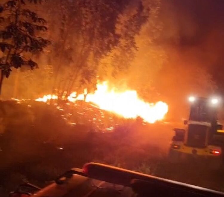 Incêndio de grandes proporções atinge reserva ambiental do Assentamento Sebastião Camargo