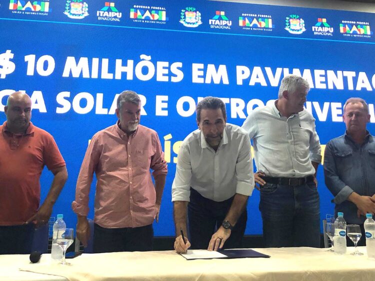 Prefeitura de Paraíso do Norte assina convênio com Itaipu; investimentos passam de R$ 10 milhões