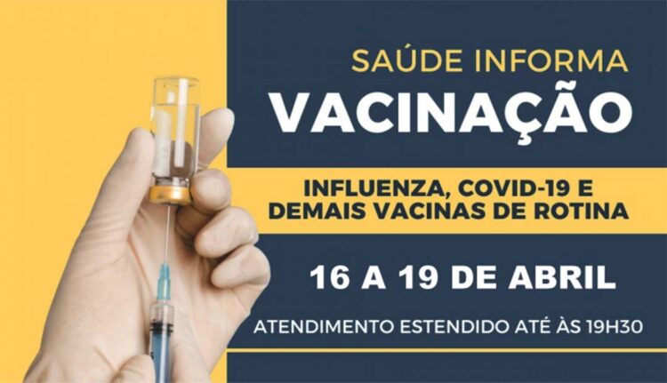 Onze salas de vacina funcionam em horário estendido