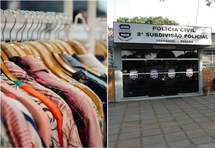 Mulher é presa por vender roupas furtadas de caminhonetes em brechó de Paranavaí