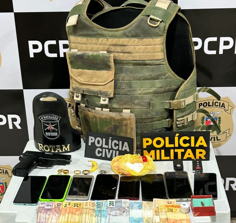 Polícias Civil e Militar prendem dois jovens e uma mulher em Nova Esperança