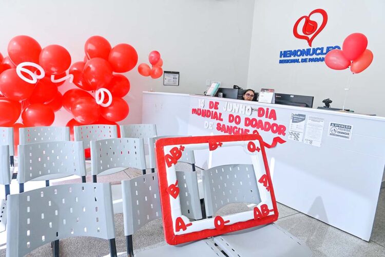 Hemonúcleo de Paranavaí incentiva ação  voluntária no Dia Mundial do Doador de Sangue