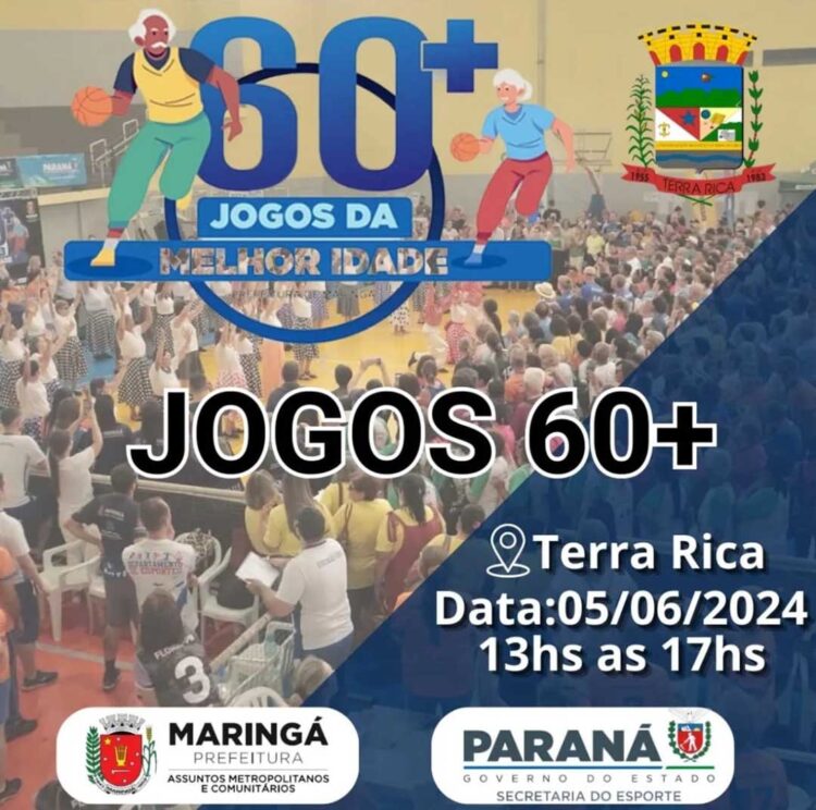 Etapa Terra Rica dos Jogos 60+ acontece nesta quarta-feira