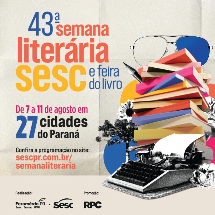 Sesc PR divulga primeiros nomes de convidados da Semana Literária 2024
