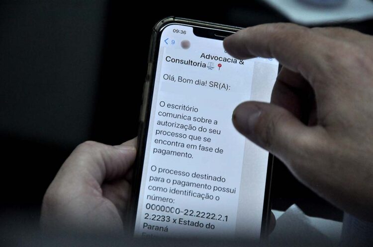 OAB Paranavaí reforça alerta sobre golpe do falso advogado por mensagem de texto via aplicativo