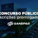 Inscrições para concurso público da Sanepar são prorrogadas até 21 de outubro
