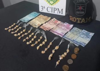 Mulher é presa pela PM com 47 pedras de crack