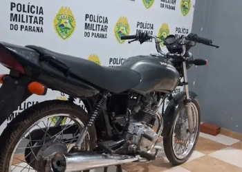 Motocicleta furtada é recuperada no Centro de Alto Paraná