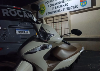 PM recupera motoneta furtada no Centro de Alto Paraná